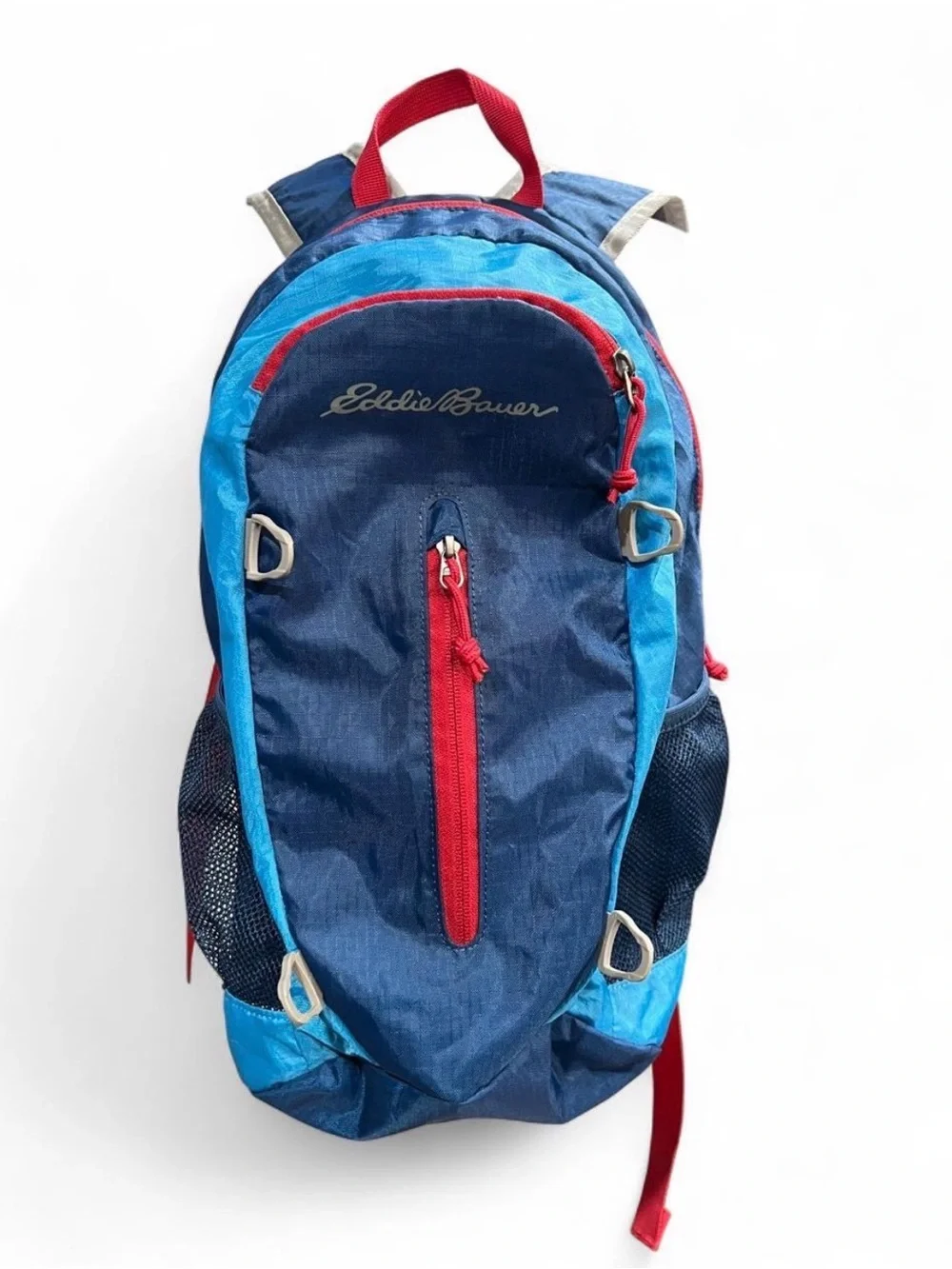 Eddie Bauer Navy, Light Blue & Red Daypack
